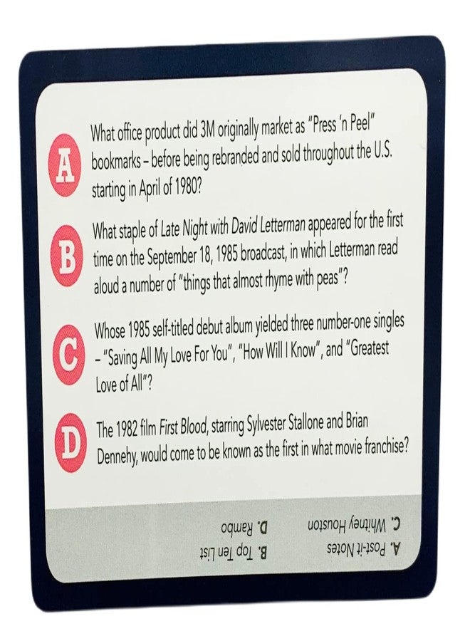 You Gotta Know لعبة معلومات عامة عن حقبة الثمانينيات - Image 3